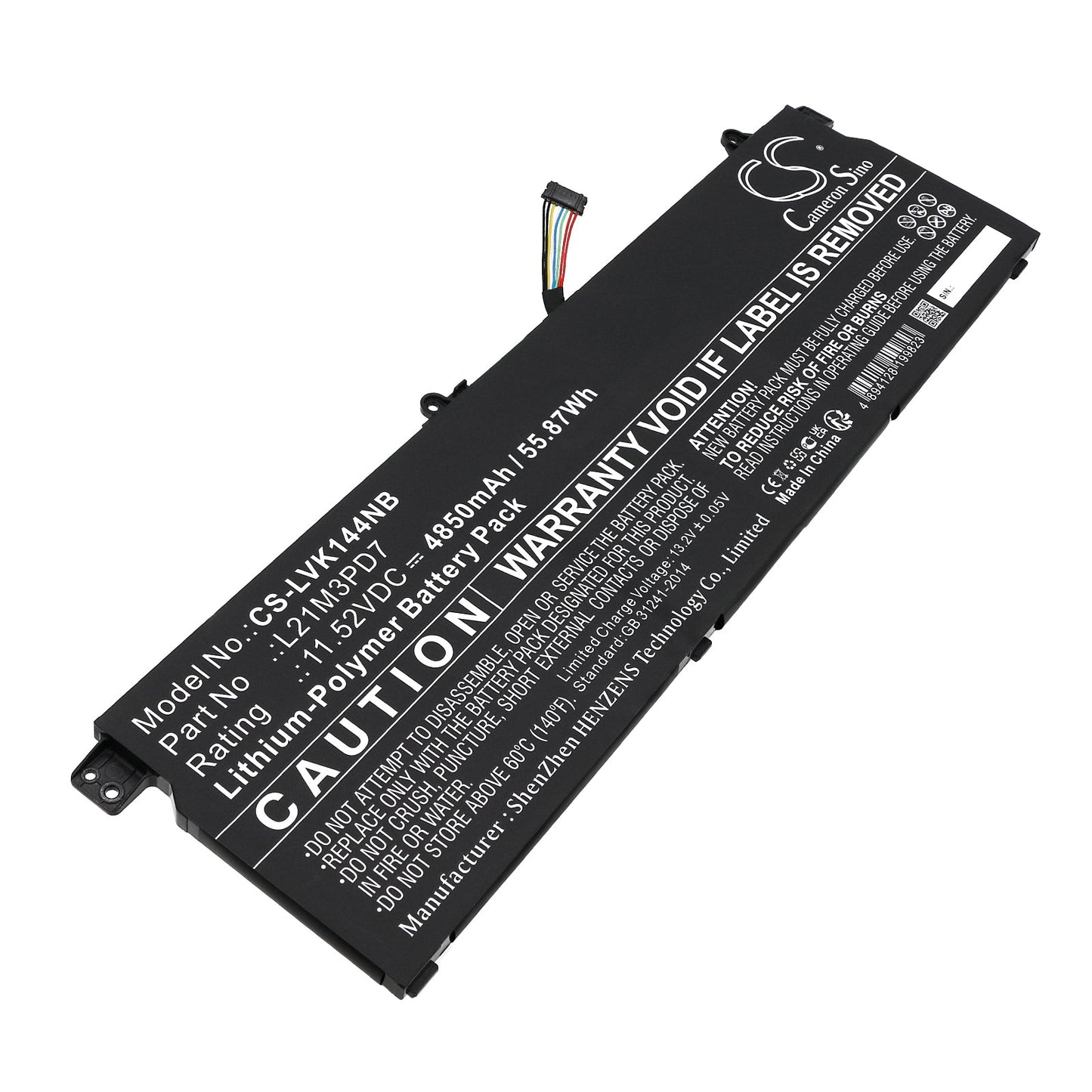Replacement Battery for Lenovo  21CY0037SA – Notebook, Laptop – 4850mAh / 55.87Wh / 11.52V