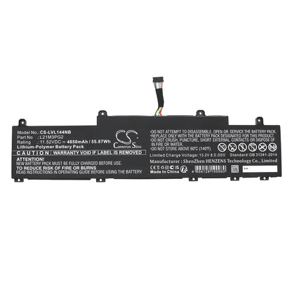 Replacement Battery for Lenovo  ThinkPad C14 Gen 1 Chromebook  – Notebook, Laptop – 4850mAh / 55.87Wh / 11.52V