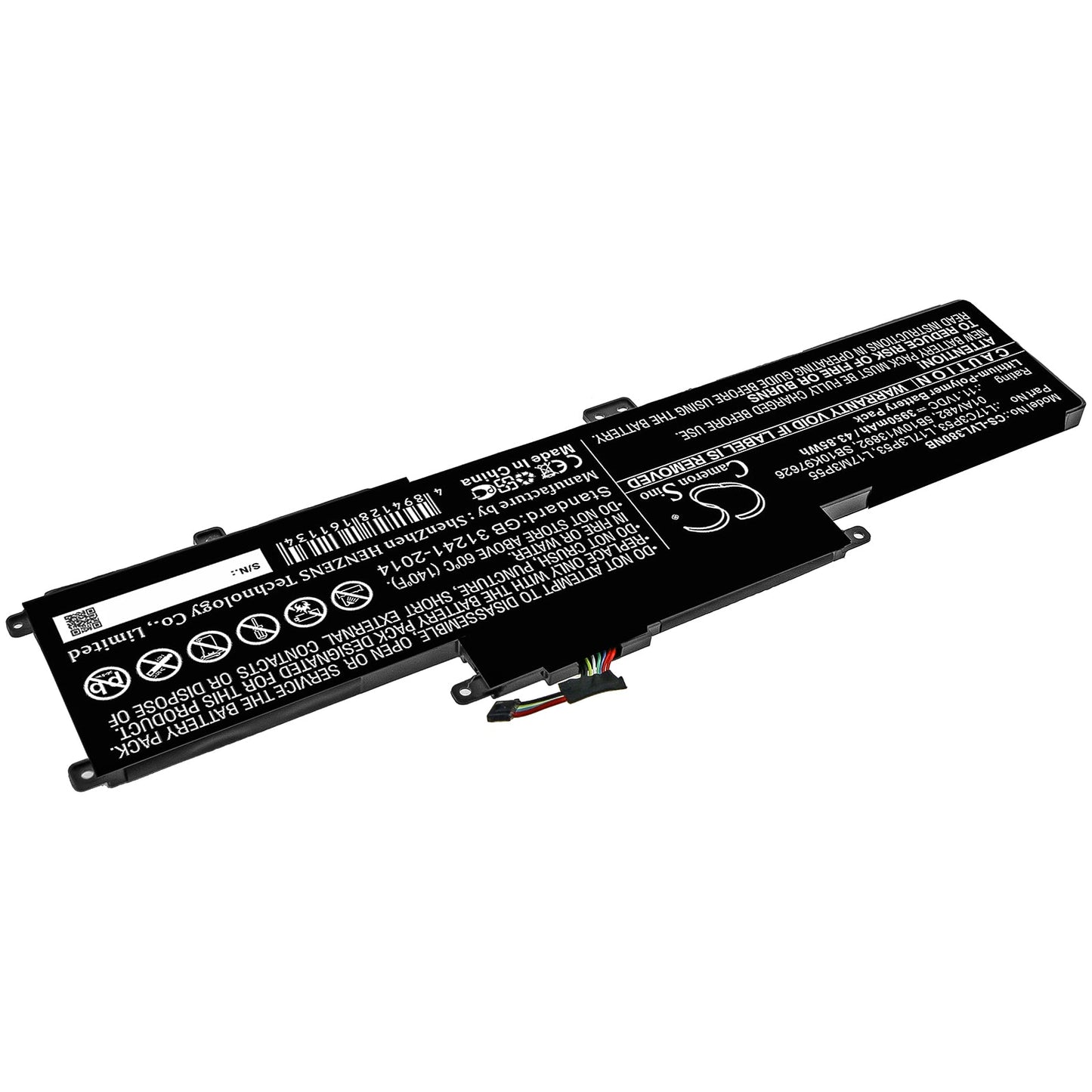 Replacement Battery for Lenovo  hinkpad l380 yoga 20m9 – Notebook, Laptop – 3950mAh / 43.85Wh / 11.1V