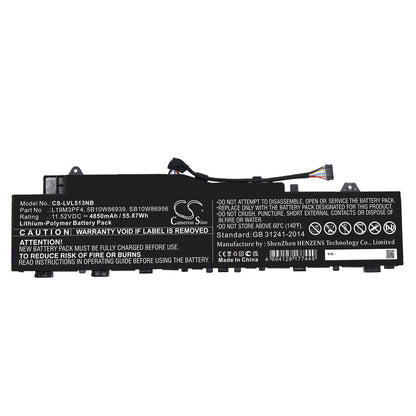 Replacement Battery for Lenovo  Ducati 5 82ES000DAU – Notebook, Laptop – 4850mAh / 55.87Wh / 11.52V