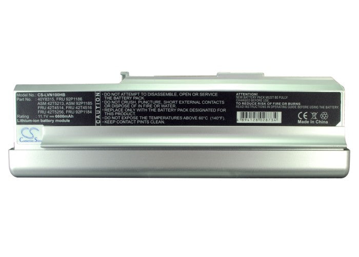 Replacement Battery for Lenovo  3000 C200 – Notebook, Laptop – 6600mAh / 10.8V