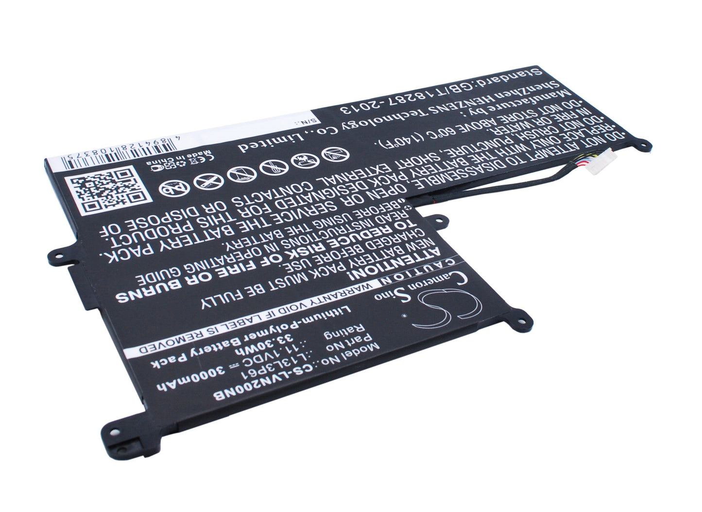 Replacement Battery for Lenovo  Chromebook 11.6 – Notebook, Laptop – 3000mAh / 33.30Wh / 11.1V