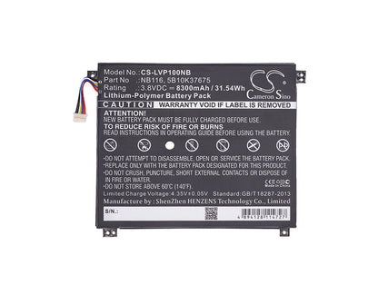 Replacement Battery for Lenovo  IdeaPad 100S – Notebook, Laptop – 8300mAh / 31.54Wh / 3.8V