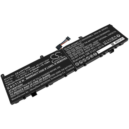 Replacement Battery for Lenovo  ThinkPad P1 – Notebook, Laptop – 5150mAh / 79.10Wh / 15.36V