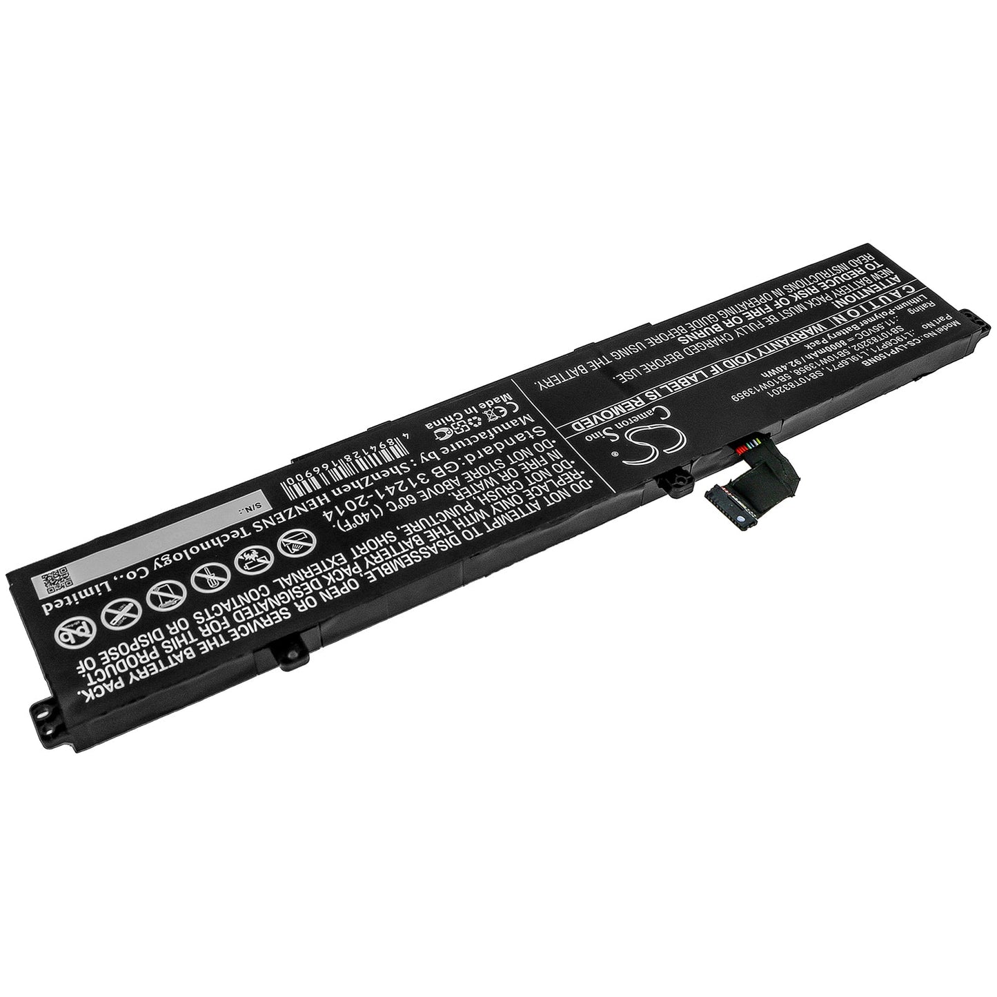 Replacement Battery for Lenovo  ThinkPad P15 – Notebook, Laptop – 8000mAh / 92.40Wh / 11.55V