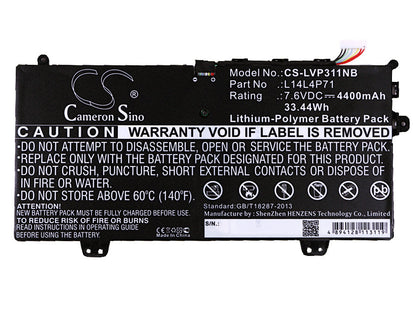 Replacement Battery for Lenovo  80J80021US – Notebook, Laptop – 4400mAh / 33.44Wh / 7.6V
