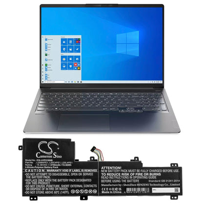 Replacement Battery for Lenovo  IdeaPad 5 Pro – Notebook, Laptop – 4750mAh / 72.96Wh / 15.36V