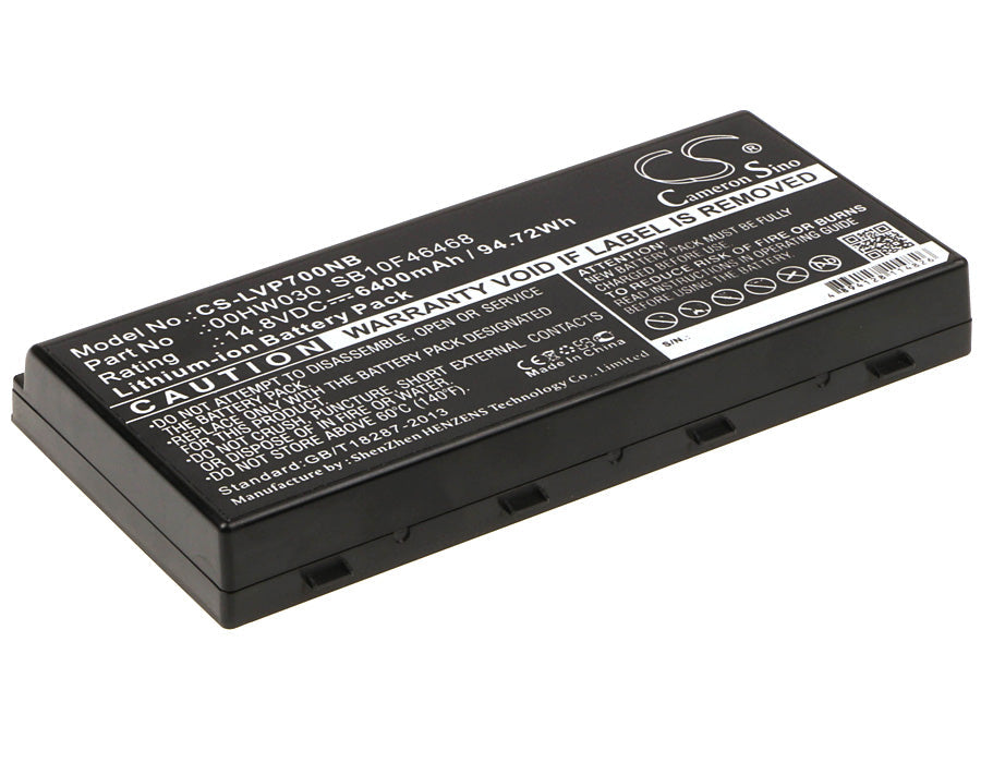 Replacement Battery for Lenovo  ThinkPad P70 – Notebook, Laptop – 6400mAh / 94.72Wh / 14.8V