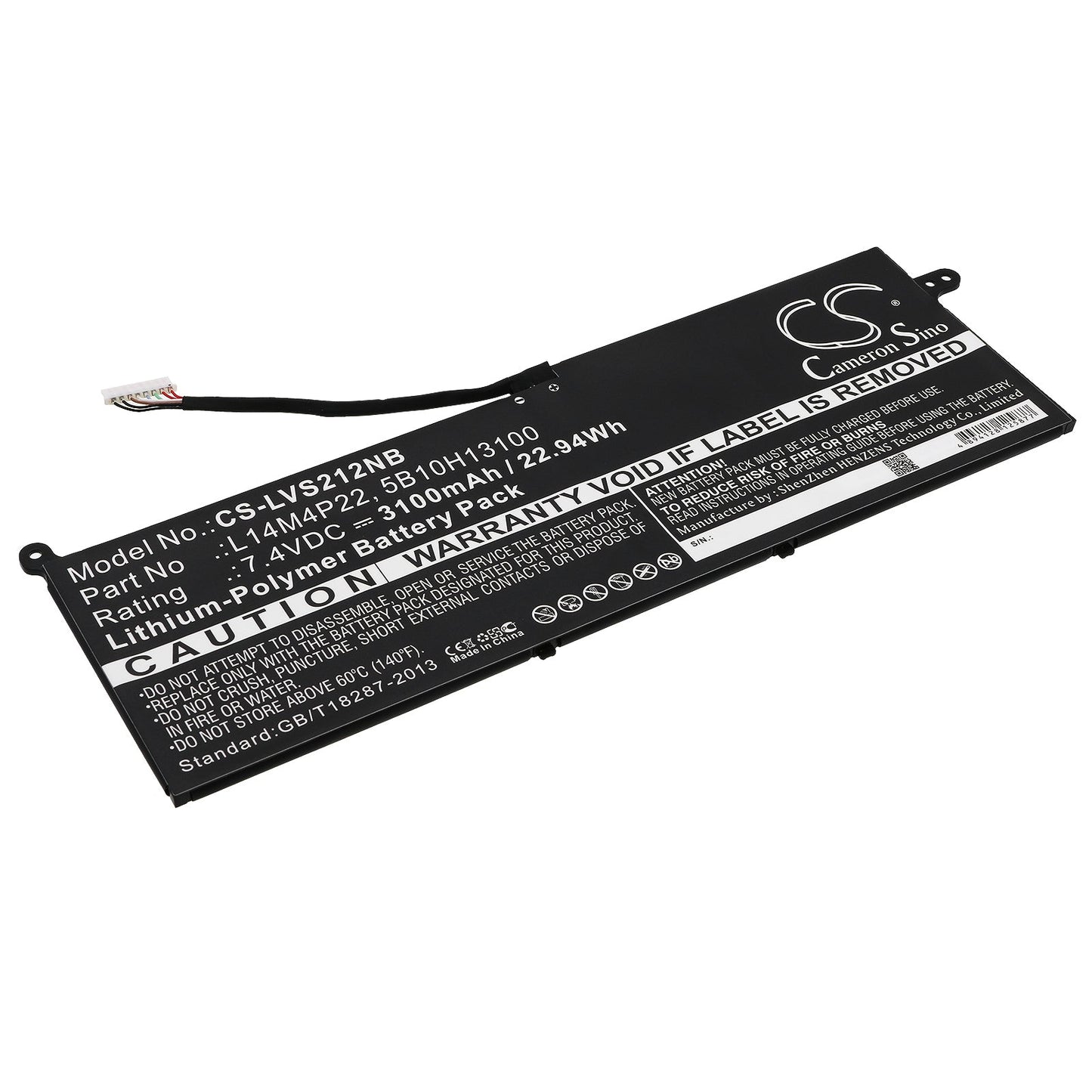 Replacement Battery for Lenovo  IdeaPad S21E-20 – Notebook, Laptop – 3100mAh / 22.94Wh / 7.4V