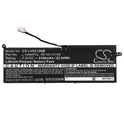 Replacement Battery for Lenovo  IdeaPad S21E-20 – Notebook, Laptop – 3100mAh / 22.94Wh / 7.4V