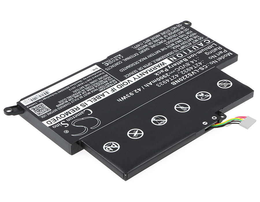 Replacement Battery for Lenovo  Thinkpad Edge E220s – Notebook, Laptop – 2900mAh / 42.92Wh / 14.8V
