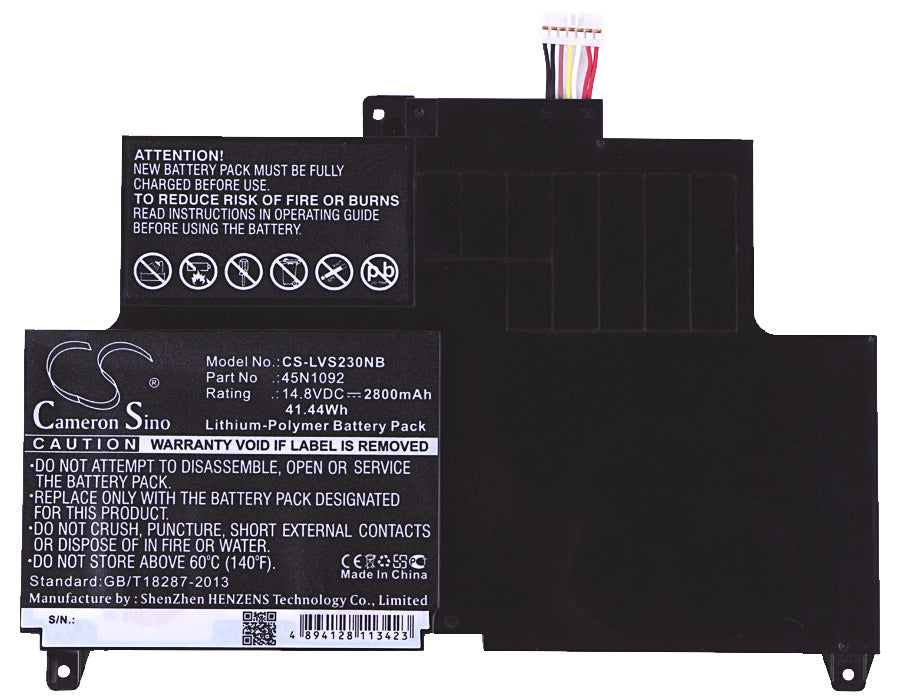 Replacement Battery for Lenovo  33471C8 – Notebook, Laptop – 2800mAh / 41.44Wh / 14.8V