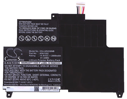 Replacement Battery for Lenovo  33471C8 – Notebook, Laptop – 2800mAh / 41.44Wh / 14.8V