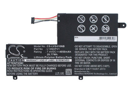 Replacement Battery for Lenovo  IdeaPad 300s-14ISK – Notebook, Laptop – 4050mAh / 29.97Wh / 7.4V