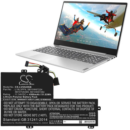 Replacement Battery for Lenovo  Ideapad S540-15IWL – Notebook, Laptop – 4500mAh / 51.03Wh / 11.34V