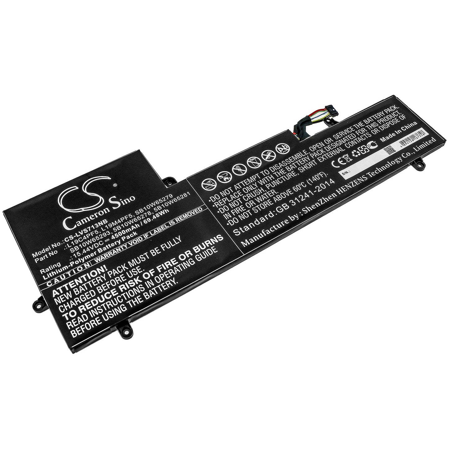 Replacement Battery for Lenovo  Yoga Slim 7-15IIL – Notebook, Laptop – 4500mAh / 69.48Wh / 15.44V