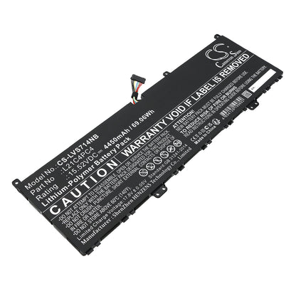Replacement Battery for Lenovo  Yoga Slim 7 Pro 14IAP7 82SV00A – Notebook, Laptop – 4450mAh / 69.06Wh / 15.52V