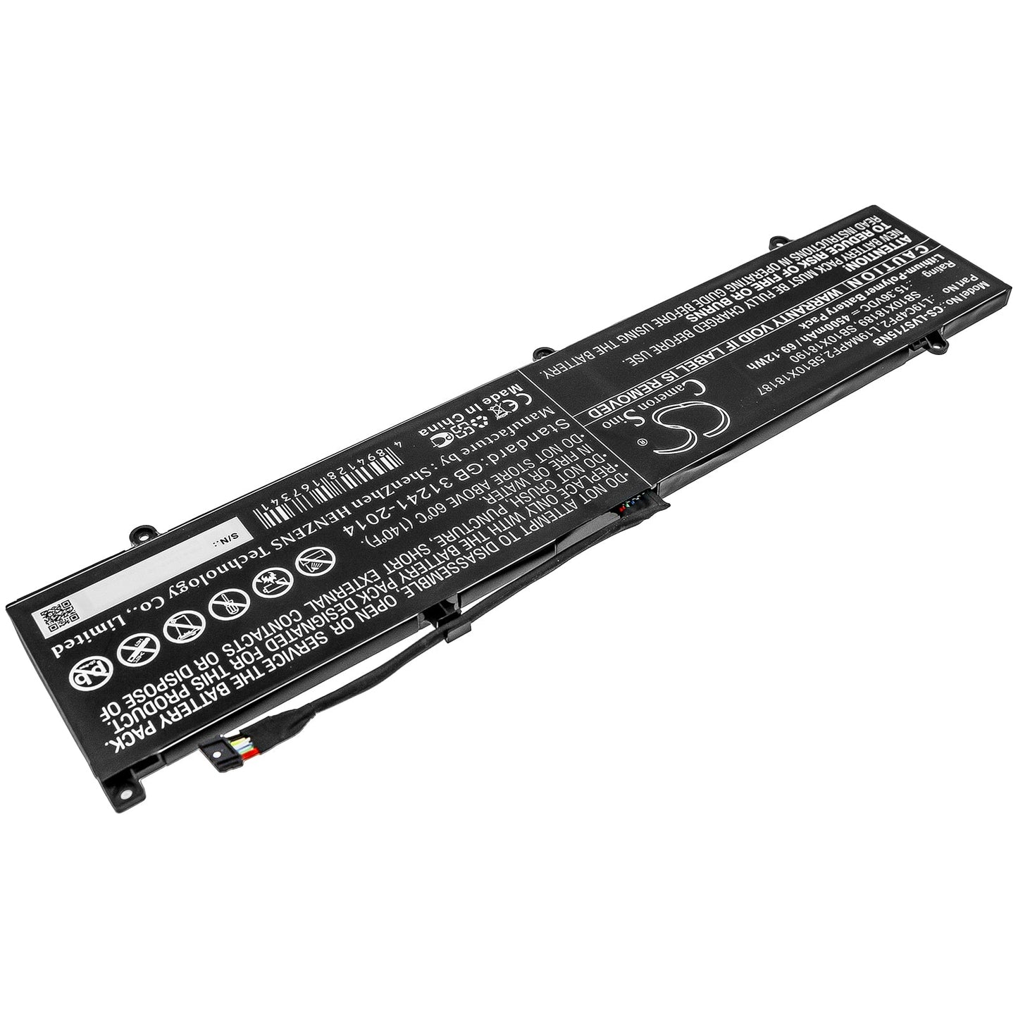 Replacement Battery for Lenovo  Yoga Slim 7 15 – Notebook, Laptop – 4500mAh / 69.12Wh / 15.36V