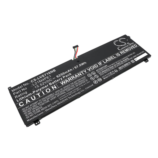 Replacement Battery for Lenovo  Legion S7 16ARHA7 – Notebook, Laptop – 6250mAh / 97.0Wh / 15.52V