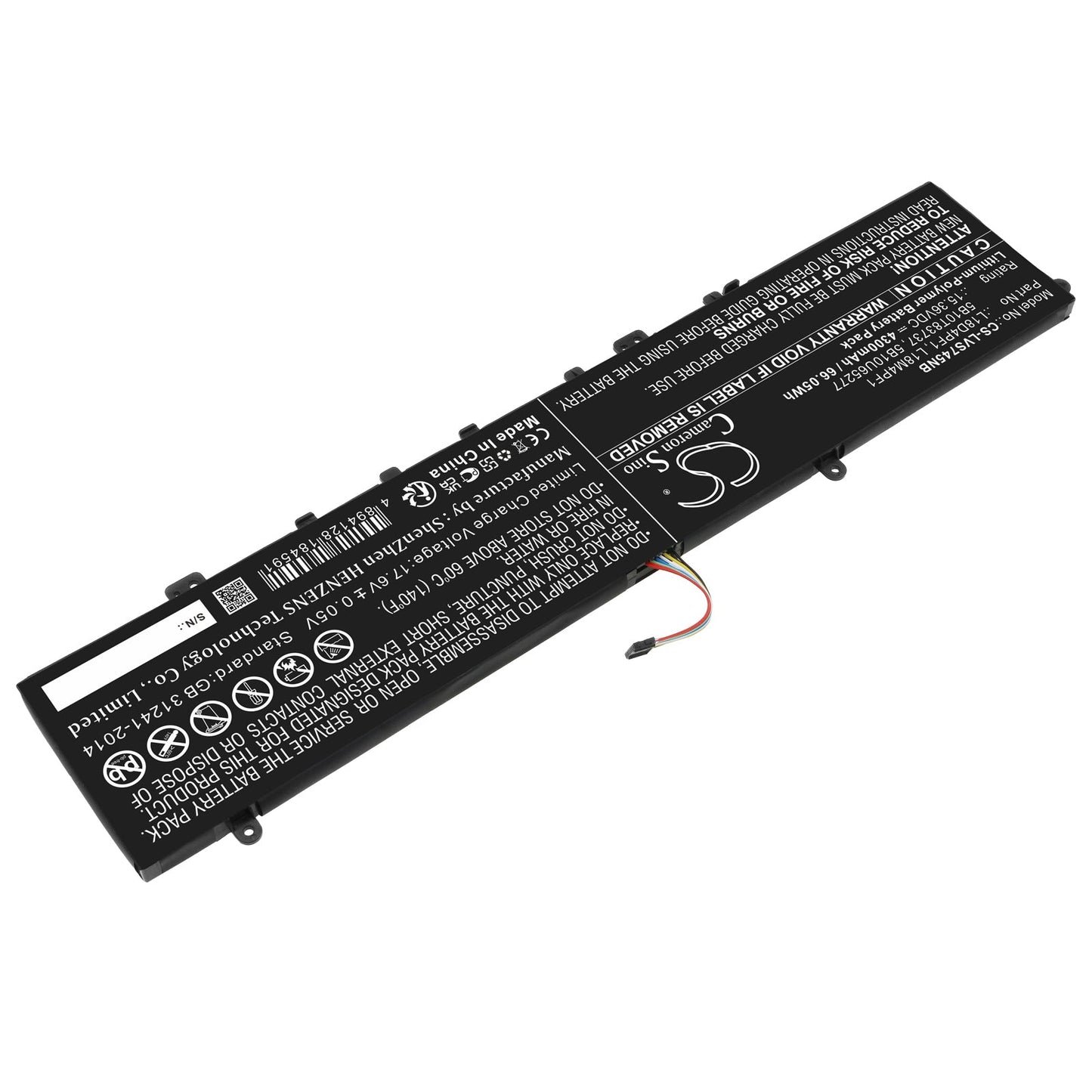 Replacement Battery for Lenovo  Yoga C940-15 – Notebook, Laptop – 4300mAh / 66.05Wh / 15.36V