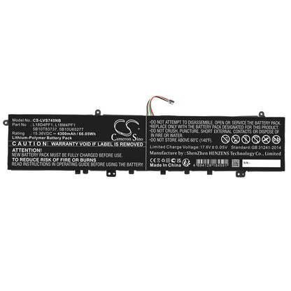 Replacement Battery for Lenovo  Yoga C940-15 – Notebook, Laptop – 4300mAh / 66.05Wh / 15.36V