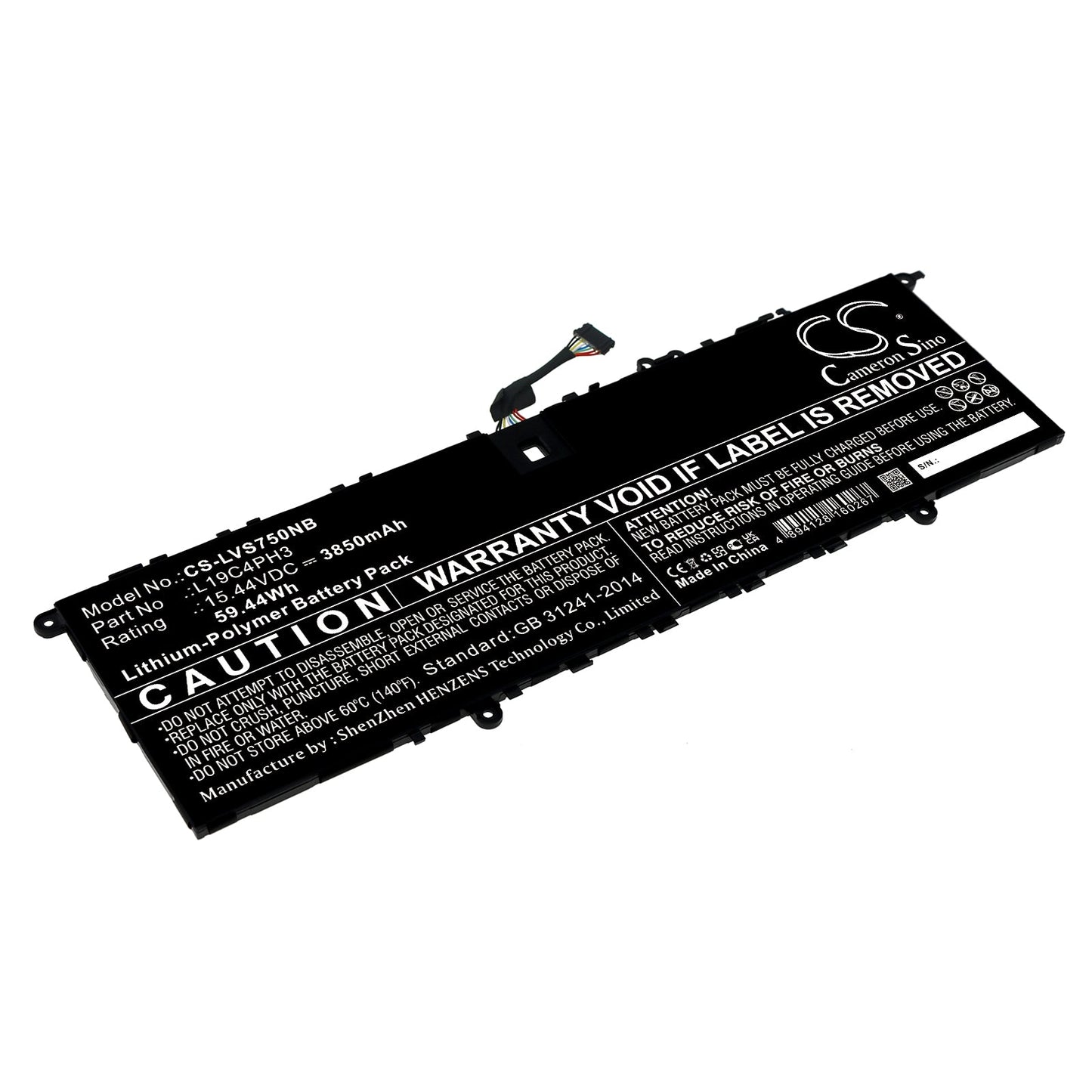 Replacement Battery for Lenovo  Yoga S750-14 Pro – Notebook, Laptop – 3850mAh / 59.44Wh / 15.44V