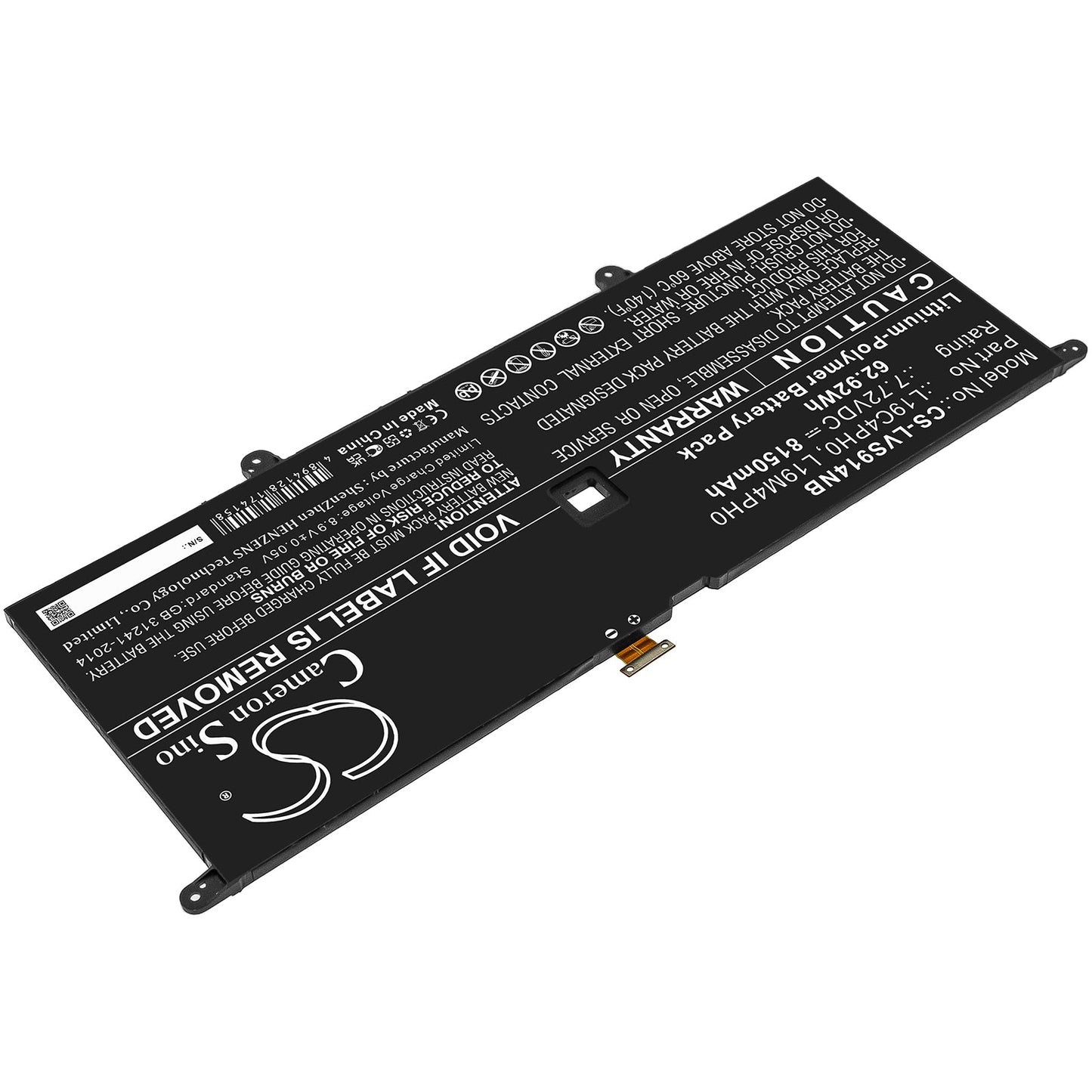 Replacement Battery for Lenovo  Yoga Slim 9 14ITL5 82D10000UK – Notebook, Laptop – 8150mAh / 62.92Wh / 7.72V