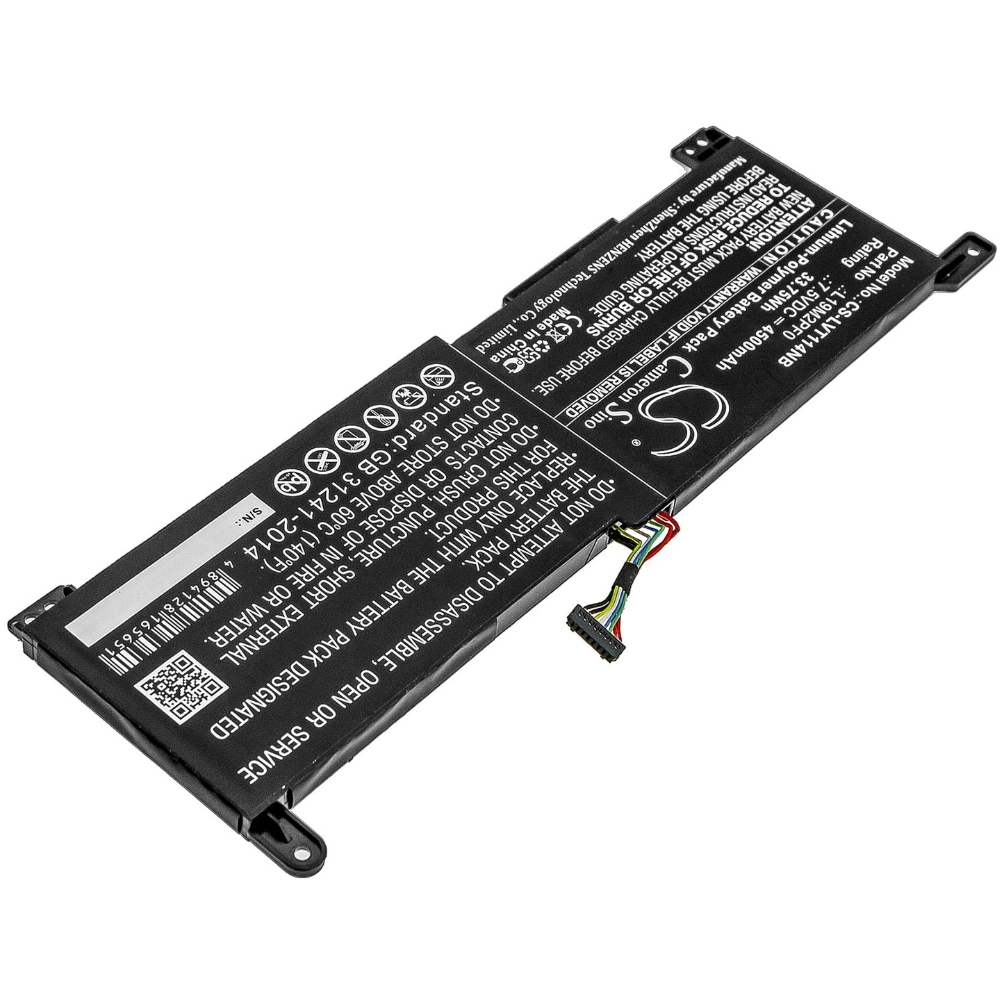 Replacement Battery for Lenovo  IdeaPad 1-11ADA05 82GV002BNZ – Notebook, Laptop – 4500mAh / 33.75Wh / 7.5V