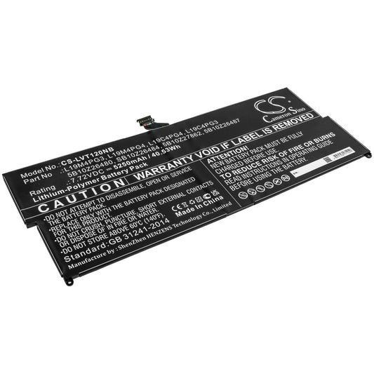 Replacement Battery for Lenovo  ThinkPad X12 Detachable – Notebook, Laptop – 5250mAh / 40.53Wh / 7.72V