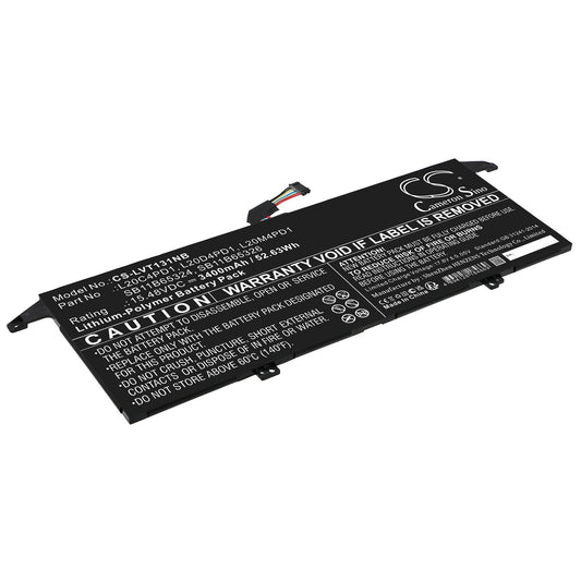 Replacement Battery for Lenovo  ThinkBook 13x ITG 20WJ0001US – Notebook, Laptop – 3400mAh / 52.63Wh / 15.48V