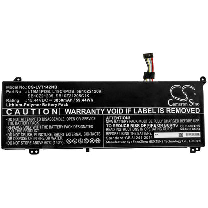 Replacement Battery for Lenovo  ThinkBook 14 2021 – Notebook, Laptop – 3850mAh / 59.44Wh / 15.44V