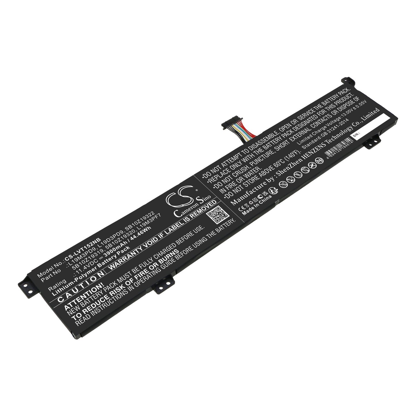 Replacement Battery for Lenovo  ThinkBook 15p 20V30006FE – Notebook, Laptop – 3900mAh / 44.46Wh / 11.4V