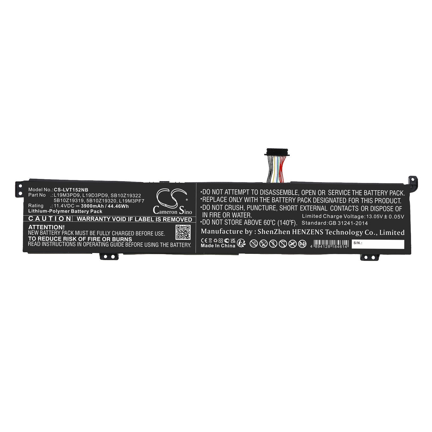 Replacement Battery for Lenovo  ThinkBook 15p 20V30006FE – Notebook, Laptop – 3900mAh / 44.46Wh / 11.4V