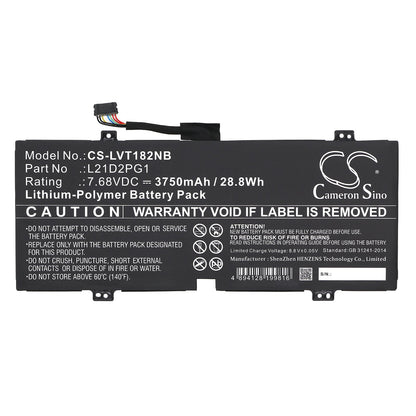 Replacement Battery for Lenovo  10W-82ST Tablet – Notebook, Laptop – 3750mAh / 28.8Wh / 7.68V