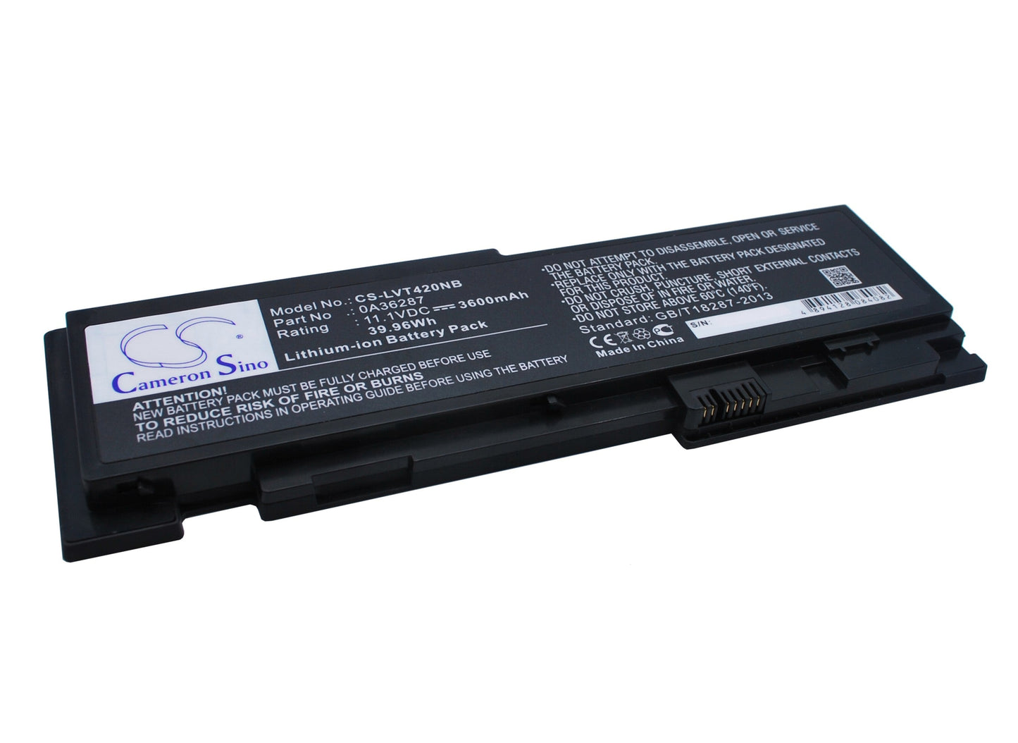 Replacement Battery for Lenovo  ThinkPad T420s – Notebook, Laptop – 3600mAh / 39.96Wh / 11.1V