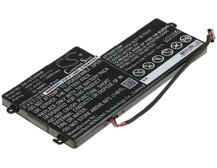 Replacement Battery for Lenovo  Thinkpad K2450 – Notebook, Laptop – 2000mAh / 22.80Wh / 11.4V