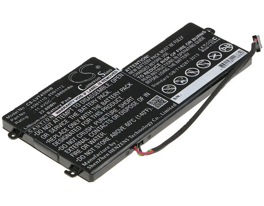 Replacement Battery for Lenovo  Thinkpad K2450 – Notebook, Laptop – 2000mAh / 22.80Wh / 11.4V