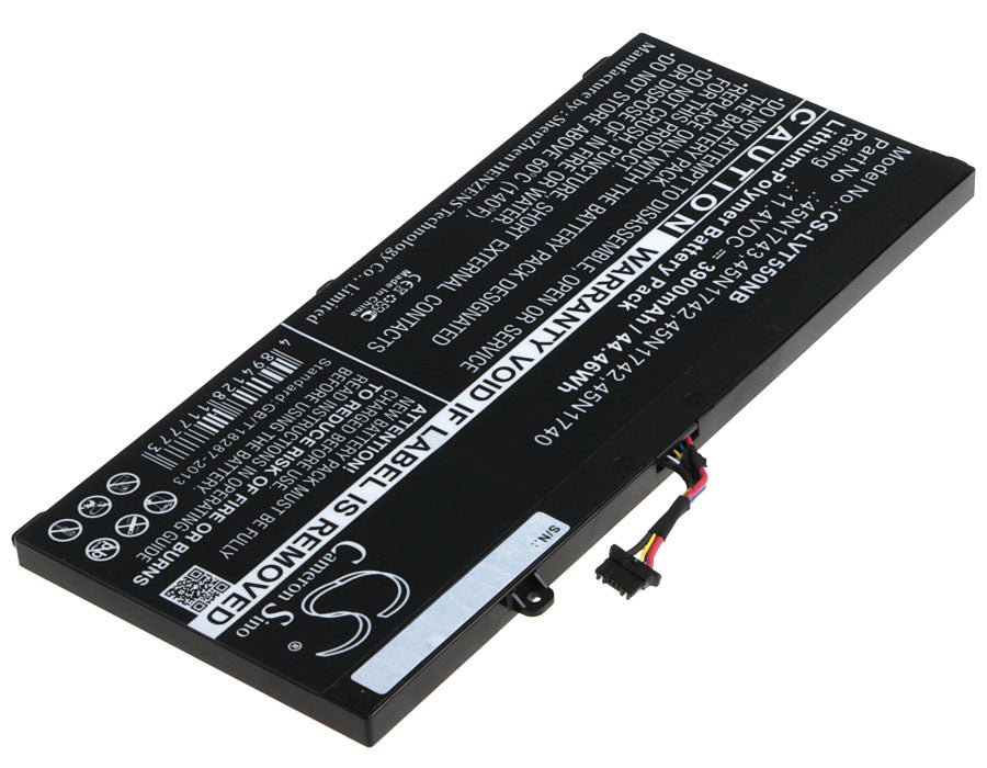 Replacement Battery for Lenovo  ThinkPad T550 – Notebook, Laptop – 3900mAh / 44.46Wh / 11.4V