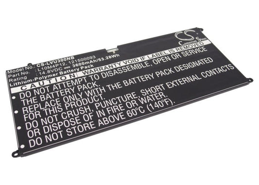 Replacement Battery for Lenovo  IdeaPad U300 – Notebook, Laptop – 3600mAh / 53.28Wh / 14.8V