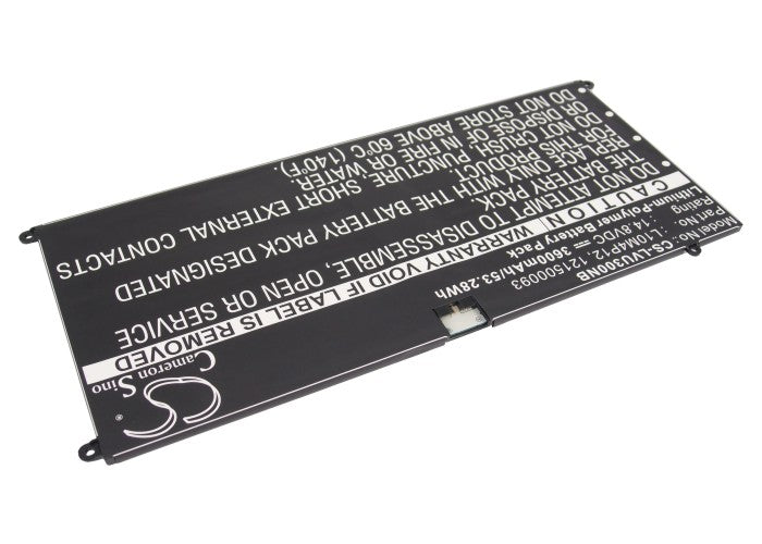 Replacement Battery for Lenovo  IdeaPad U300 – Notebook, Laptop – 3600mAh / 53.28Wh / 14.8V