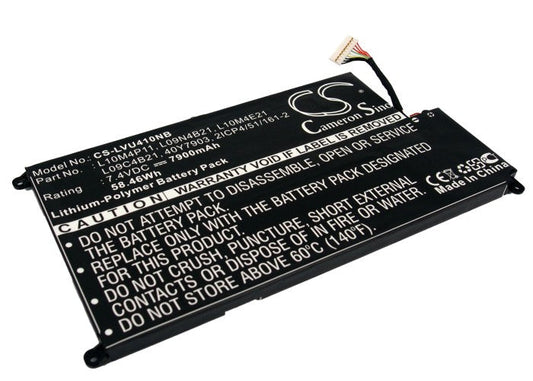 Replacement Battery for Lenovo  IdeaPad U40-IFI – Notebook, Laptop – 7900mAh/58.46Wh / 7.4V