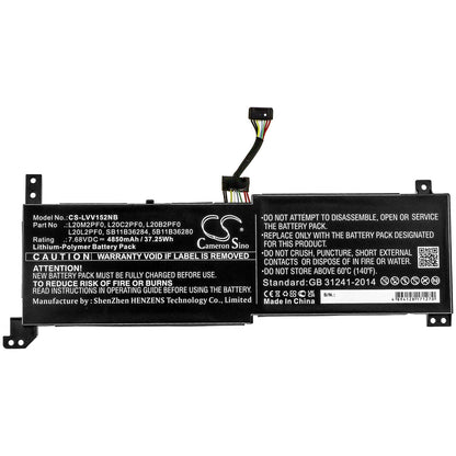 Replacement Battery for Lenovo  IdeaPad 3 14ALC6 – Notebook, Laptop – 4850mAh / 37.25Wh / 7.68V