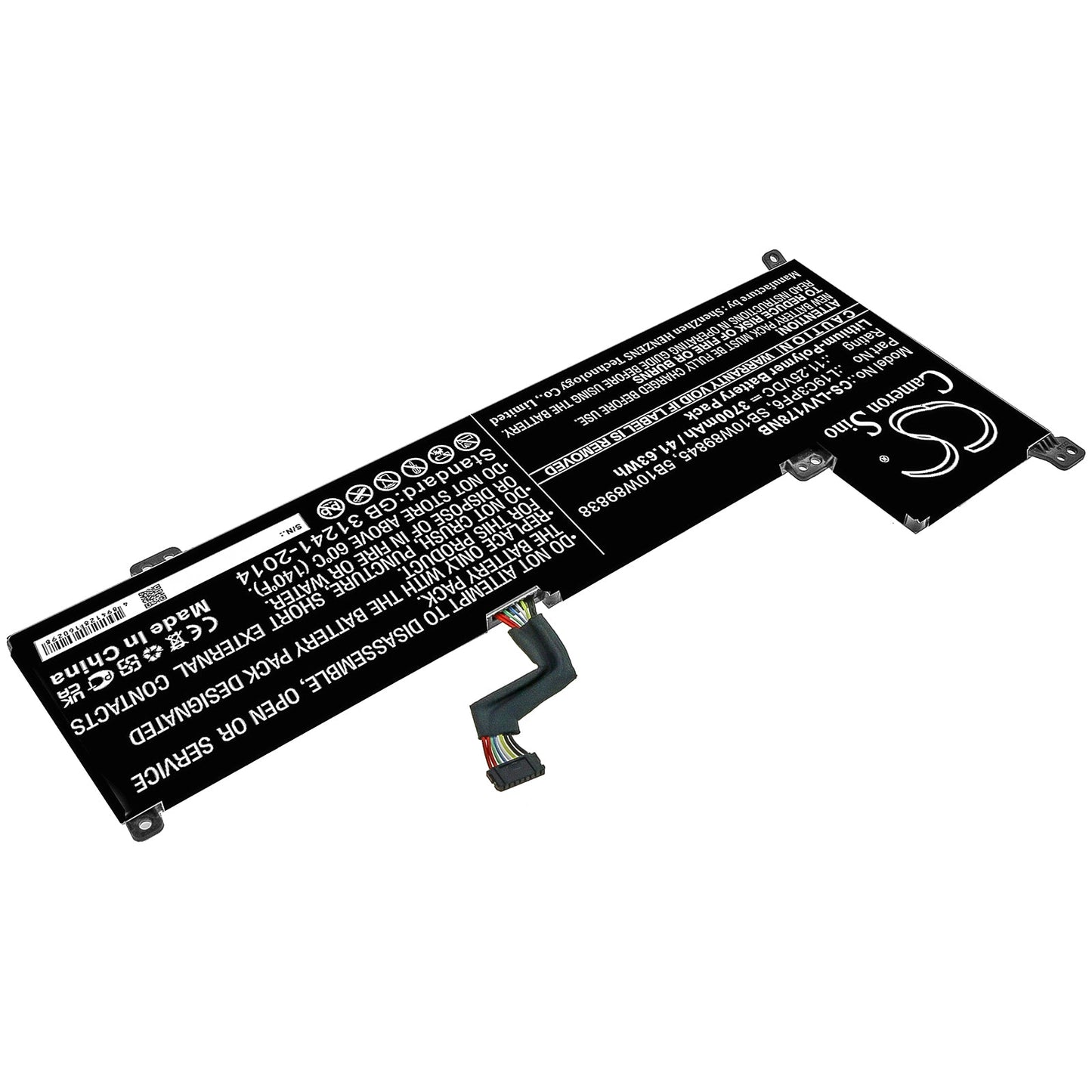 Replacement Battery for Lenovo  ideapad 3-17IML0 81WCCTO1WW – Notebook, Laptop – 3700mAh / 41.63Wh / 11.25V