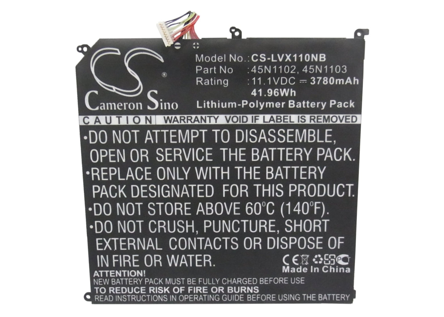 Replacement Battery for Lenovo  36971A1 – Notebook, Laptop – 3780mAh / 41.96Wh / 11.1V