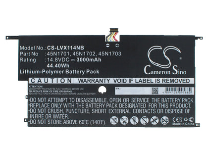 Replacement Battery for Lenovo  20A7 – Notebook, Laptop – 3000mAh / 44.40Wh / 14.8V