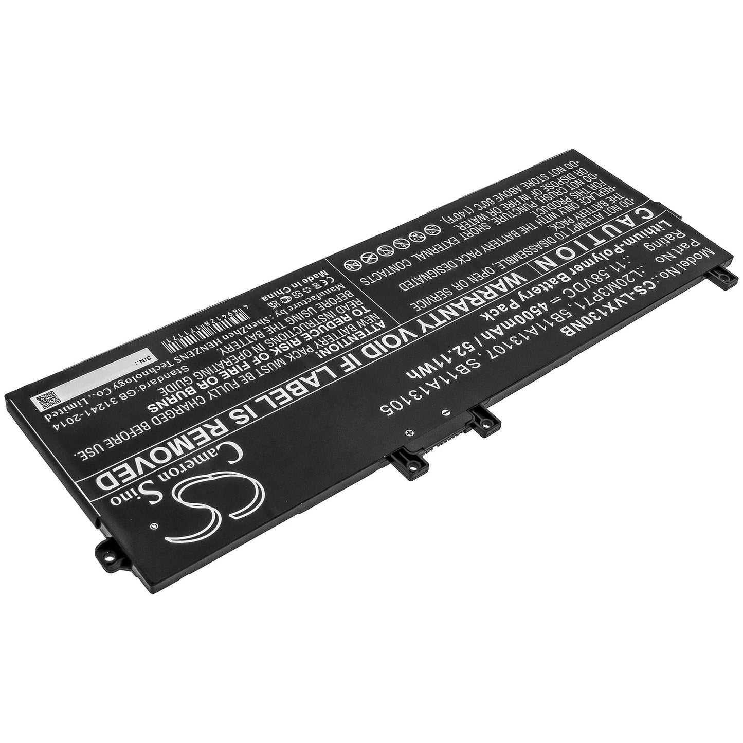 Replacement Battery for Lenovo  ThinkPad X13 Yoga G2 – Notebook, Laptop – 4500mAh / 52.11Wh / 11.58V