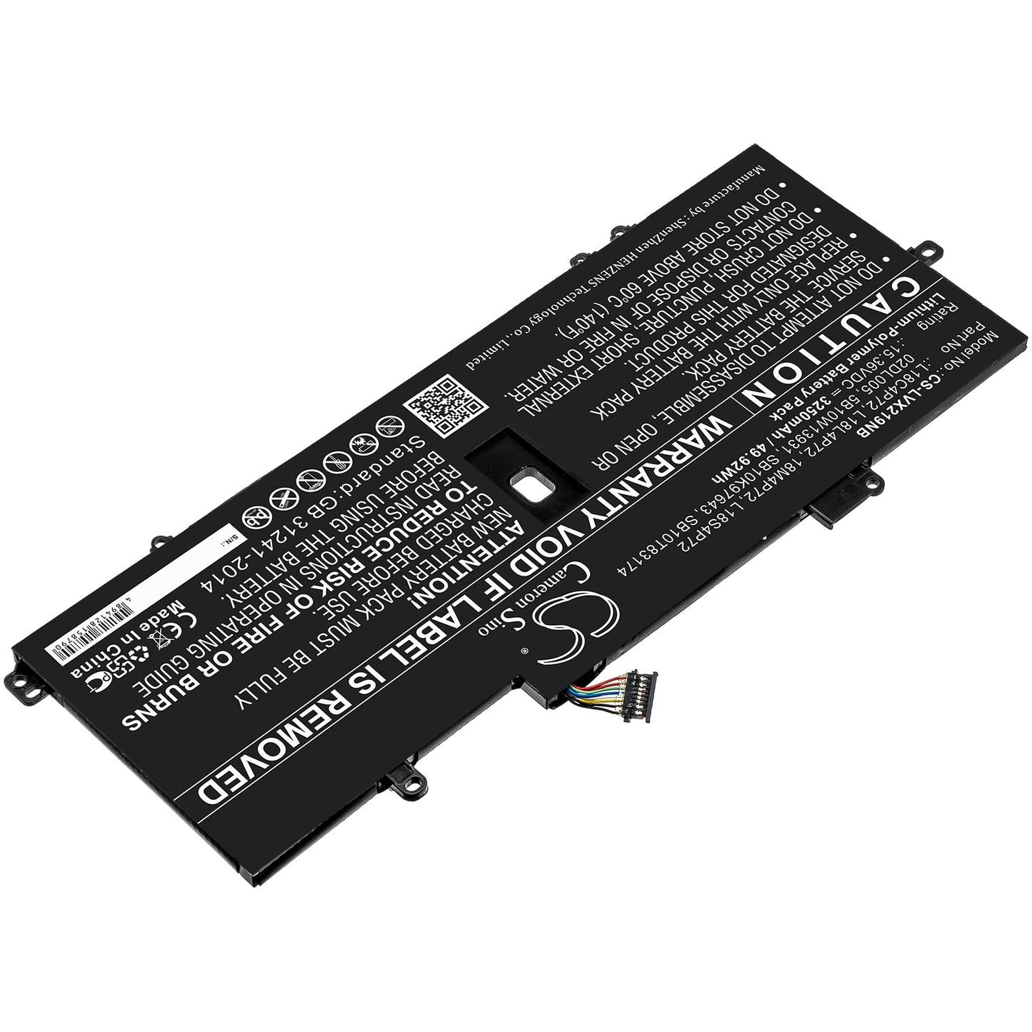 Replacement Battery for Lenovo  ThinkPad X1 Carbon 2019 – Notebook, Laptop – 3250mAh / 49.92Wh / 15.36V
