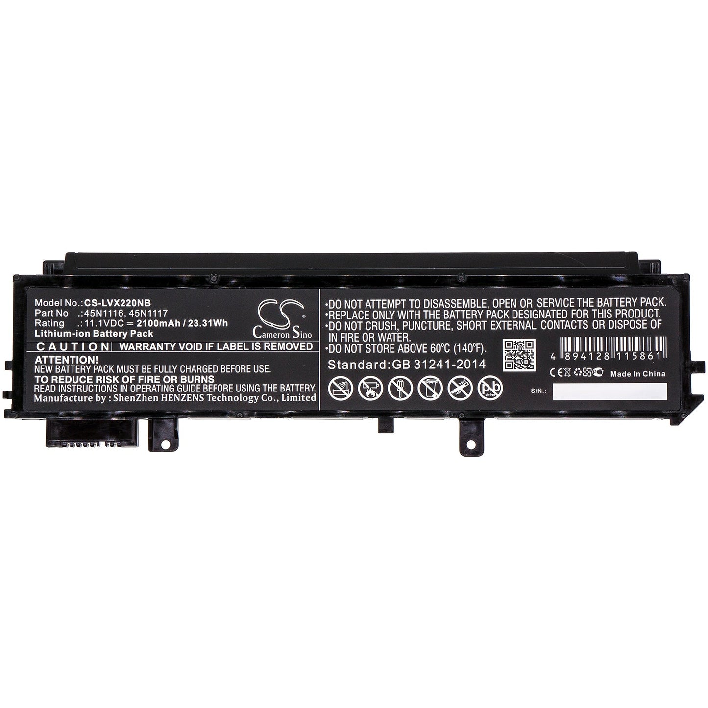 Replacement Battery for Lenovo  Thinkpad X230s Touchscreen Ult – Notebook, Laptop – 2100mAh / 23.31Wh / 11.1V