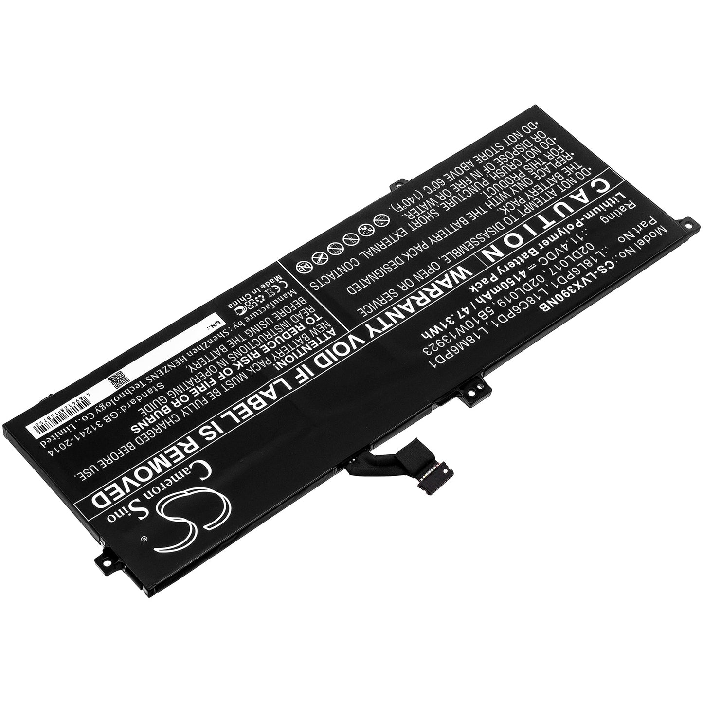 Replacement Battery for Lenovo  ThinkPad X390 – Notebook, Laptop – 4150mAh / 47.31Wh / 11.4V