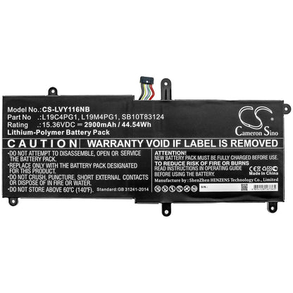 Replacement Battery for Lenovo  11e Yoga Gen 6 20SES00100 – Notebook, Laptop – 2900mAh / 44.54Wh / 15.36V